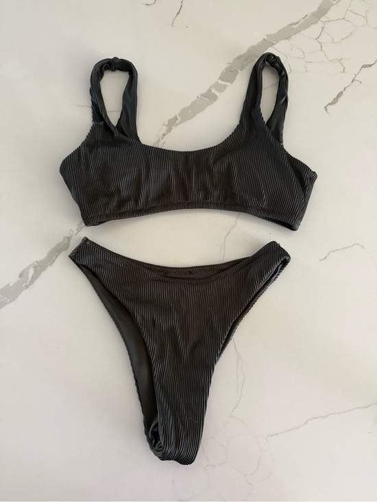 Buffbunny Collection Other - BuffBunny Black Ribbed Bikini Set